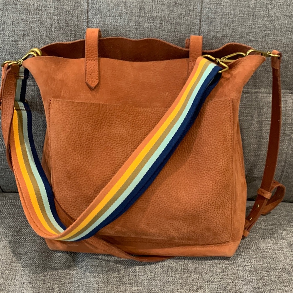 Madewell nubuck transport tote